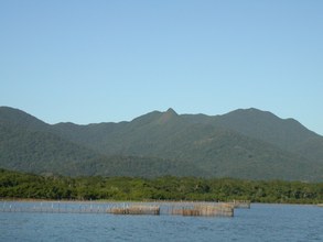 View when approaching from Cananéia