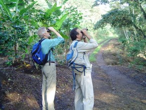 John and Pedro birding at Mahuixtlan Nov 2006