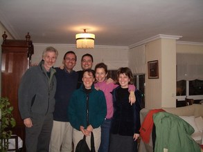 John, Pedro, Jill, Jordi, Myriam and Eva at our place