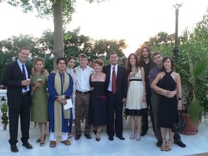 Miguel Angel wedding, 13 Aug 2006. Pedro, Myriam, Abhay, Jessica, Pete, Eva, Jordi, Cris, Victor, Enrico, Helena.