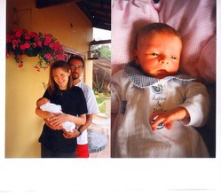 Carina, Gabi e Mauro. Oct 2000.