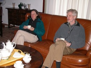 Jill and John N. Thompson in Doñana. Jan 2003