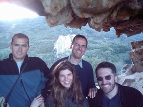 In Alcornocales, with Diego, Eva, and Alberto García Saez