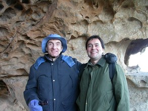 Jordi and Joel Cohen in Montera del Torero, Alcornocales